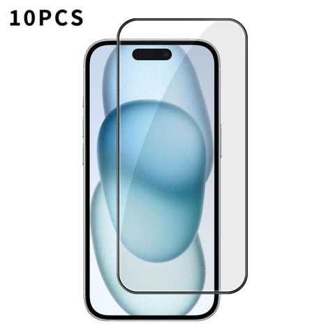 10pcs Kalebol High-Aluminum Screen-Printed Full-Coverage Anti-Fingerprint Black-Bordered HD Tempered Glass Film, For iPhone Duo Outer Screen, For iPhone 18, For iPhone 18 Pro, For iPhone 18 Pro Max, For iPhone 17 Pro Max, For iPhone 17 Pro, For iPhone ...