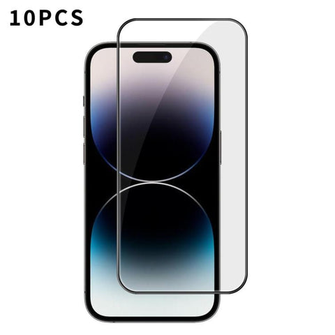 10pcs Kalebol High-Aluminum Screen-Printed Full-Coverage Anti-Fingerprint Black-Bordered HD Tempered Glass Film, For iPhone Duo Outer Screen, For iPhone 18, For iPhone 18 Pro, For iPhone 18 Pro Max, For iPhone 17 Pro Max, For iPhone 17 Pro, For iPhone ...