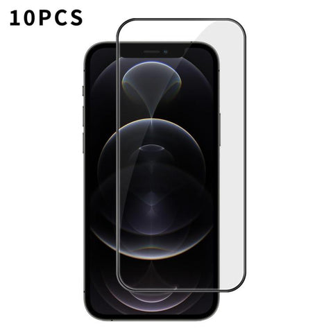 10pcs Kalebol High-Aluminum Screen-Printed Full-Coverage Anti-Fingerprint Black-Bordered HD Tempered Glass Film, For iPhone Duo Outer Screen, For iPhone 18, For iPhone 18 Pro, For iPhone 18 Pro Max, For iPhone 17 Pro Max, For iPhone 17 Pro, For iPhone ...