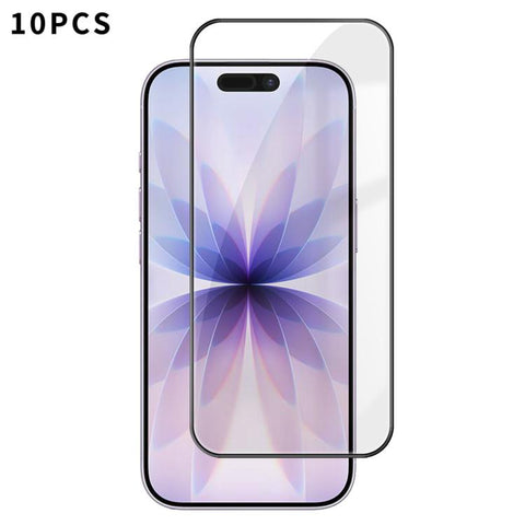 10pcs Kalebol High-Aluminum Screen-Printed Full-Coverage Anti-Fingerprint Black-Bordered HD Tempered Glass Film, For iPhone Duo Outer Screen, For iPhone 18, For iPhone 18 Pro, For iPhone 18 Pro Max, For iPhone 17 Pro Max, For iPhone 17 Pro, For iPhone ...