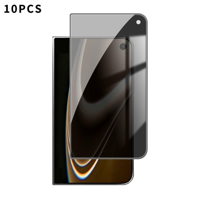 10pcs Kalebol High-Aluminum Screen-Printed Full-Coverage Black-Border Privacy Tempered Glass Film, For iPhone Duo Outer Screen, For iPhone 18, For iPhone 18 Pro, For iPhone 18 Pro Max, For iPhone 17 Pro Max, For iPhone 17 Pro, For iPhone 17            ...