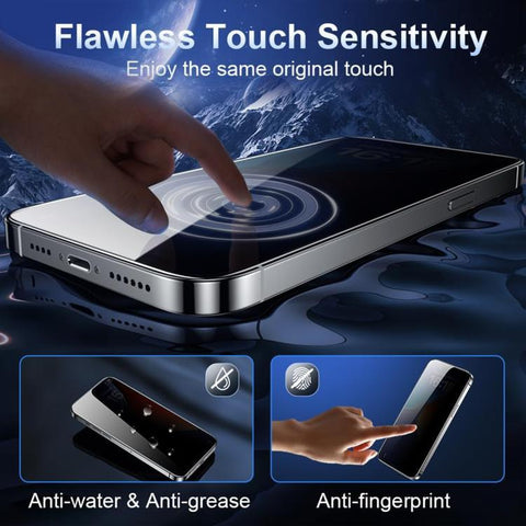 10pcs Kalebol High-Aluminum Screen-Printed Full-Coverage Black-Border Privacy Tempered Glass Film, For iPhone Duo Outer Screen, For iPhone 18, For iPhone 18 Pro, For iPhone 18 Pro Max, For iPhone 17 Pro Max, For iPhone 17 Pro, For iPhone 17            ...