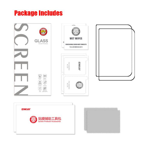 2 PCS/Pack ENKAY Thickened Glue No White Edge High Aluminum-silicon Tempered Glass Film, For iPhone Duo Outer Screen, For iPhone 18 Pro, For iPhone 18 Pro Max, For iPhone 17 Pro Max, For iPhone 17 Pro, For iPhone 17, For iPhone Air