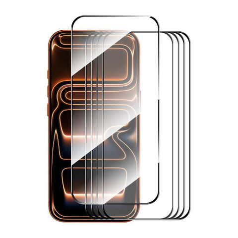 5 PCS/Pack ENKAY Thickened Glue No White Edge High Aluminum-silicon Tempered Glass Film, For iPhone Duo Outer Screen, For iPhone 18 Pro, For iPhone 18 Pro Max, For iPhone 17 Pro Max, For iPhone 17 Pro, For iPhone 17, For iPhone Air