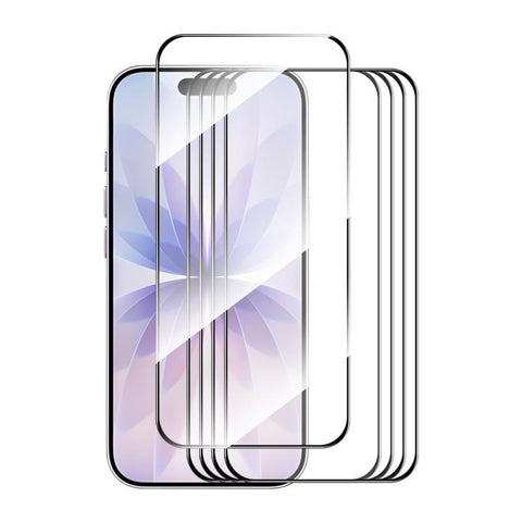 5 PCS/Pack ENKAY Thickened Glue No White Edge High Aluminum-silicon Tempered Glass Film, For iPhone Duo Outer Screen, For iPhone 18 Pro, For iPhone 18 Pro Max, For iPhone 17 Pro Max, For iPhone 17 Pro, For iPhone 17, For iPhone Air