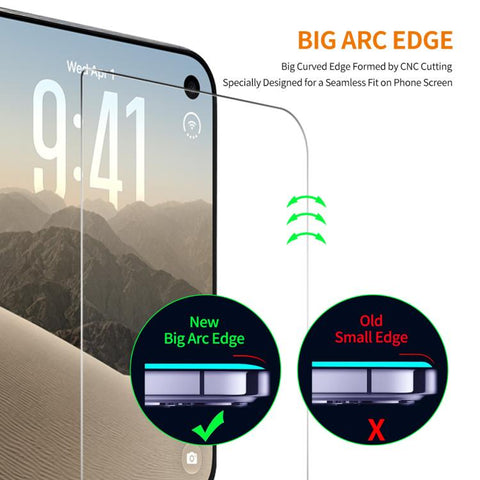 10 PCS/Pack ENKAY Thickened Glue No White Edge 9H Big Arc Edge High Aluminum-silicon Tempered Glass Film, For iPhone Duo Outer Screen, For iPhone 18 Pro, For iPhone 18 Pro Max, For iPhone 17 Pro Max, For iPhone 17 Pro, For iPhone 17, For iPhone Air