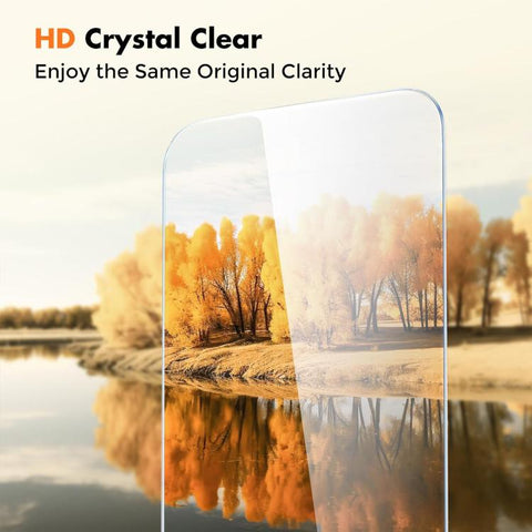 Kalebol 10pcs High-Aluminum Semi-Screen Anti-Fingerprint HD Tempered Glass Film, For iPhone Duo Outer Screen, For iPhone 18, For iPhone 18 Pro, For iPhone 18 Pro Max, For iPhone 17 Pro Max, For iPhone 17 Pro, For iPhone 17, For iPhone Air              ...