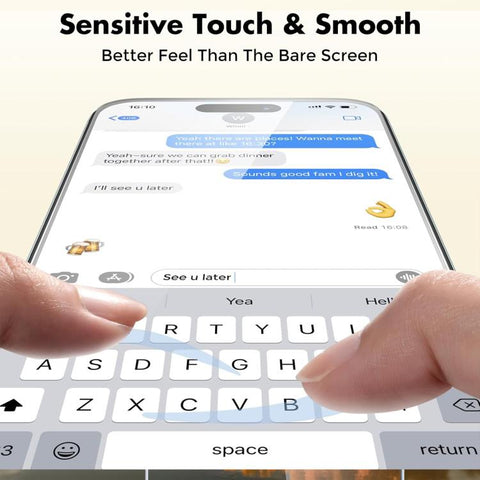 Kalebol 10pcs High-Aluminum Semi-Screen Anti-Fingerprint HD Tempered Glass Film, For iPhone Duo Outer Screen, For iPhone 18, For iPhone 18 Pro, For iPhone 18 Pro Max, For iPhone 17 Pro Max, For iPhone 17 Pro, For iPhone 17, For iPhone Air              ...