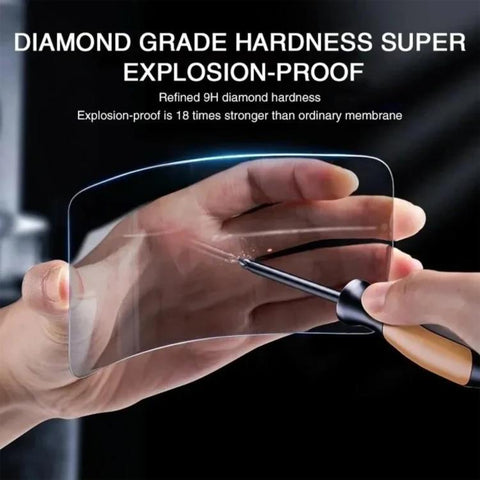 Kalebol 10pcs High-Aluminum Semi-Screen Anti-Fingerprint HD Tempered Glass Film, For iPhone Duo Outer Screen, For iPhone 18, For iPhone 18 Pro, For iPhone 18 Pro Max, For iPhone 17 Pro Max, For iPhone 17 Pro, For iPhone 17, For iPhone Air              ...