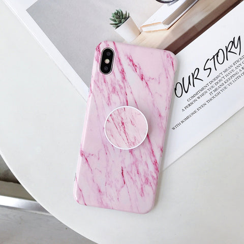 Glossy Marble Folding Bracket Anti-drop TPU Case for iPhone X / XS, Z30, Z6, Z7, Z23, Z16, Z4, Z31, Z29, Z1, Z26, Z9, Z3, Z2, Z27, Z32, Z11, Z12, Z10, Z28, Z20, Z25, Z15, Z22, Z14, Z8, Z19, Z17, Z18, Z5, Z24, Z21, Z13