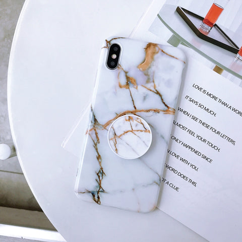 Glossy Marble Folding Bracket Anti-drop TPU Case for iPhone X / XS, Z30, Z6, Z7, Z23, Z16, Z4, Z31, Z29, Z1, Z26, Z9, Z3, Z2, Z27, Z32, Z11, Z12, Z10, Z28, Z20, Z25, Z15, Z22, Z14, Z8, Z19, Z17, Z18, Z5, Z24, Z21, Z13