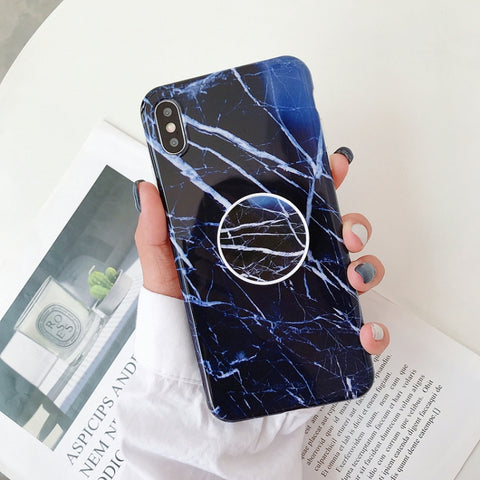 Glossy Marble Folding Bracket Anti-drop TPU Case for iPhone X / XS, Z30, Z6, Z7, Z23, Z16, Z4, Z31, Z29, Z1, Z26, Z9, Z3, Z2, Z27, Z32, Z11, Z12, Z10, Z28, Z20, Z25, Z15, Z22, Z14, Z8, Z19, Z17, Z18, Z5, Z24, Z21, Z13