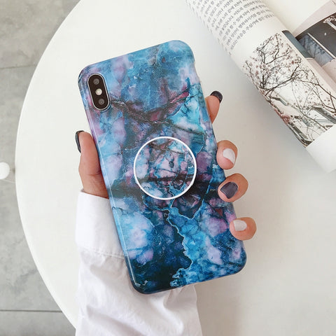 Glossy Marble Folding Bracket Anti-drop TPU Case for iPhone XR, Z30, Z6, Z7, Z23, Z16, Z4, Z31, Z29, Z1, Z26, Z9, Z3, Z2, Z27, Z32, Z11, Z12, Z10, Z28, Z20, Z25, Z15, Z22, Z14, Z8, Z19, Z17, Z18, Z5, Z24, Z21, Z13