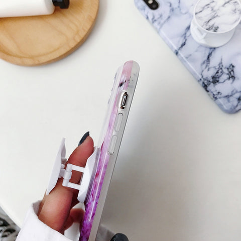 Glossy Marble Folding Bracket Anti-drop TPU Case for iPhone XR, Z30, Z6, Z7, Z23, Z16, Z4, Z31, Z29, Z1, Z26, Z9, Z3, Z2, Z27, Z32, Z11, Z12, Z10, Z28, Z20, Z25, Z15, Z22, Z14, Z8, Z19, Z17, Z18, Z5, Z24, Z21, Z13