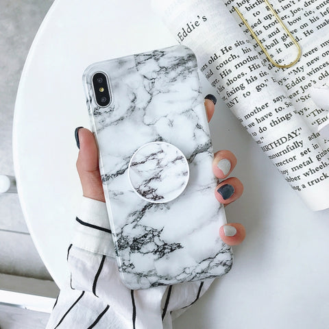 Glossy Marble Folding Bracket Anti-drop TPU Case for iPhone XR, Z30, Z6, Z7, Z23, Z16, Z4, Z31, Z29, Z1, Z26, Z9, Z3, Z2, Z27, Z32, Z11, Z12, Z10, Z28, Z20, Z25, Z15, Z22, Z14, Z8, Z19, Z17, Z18, Z5, Z24, Z21, Z13