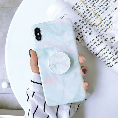 Glossy Marble Folding Bracket Anti-drop TPU Case for iPhone XR, Z30, Z6, Z7, Z23, Z16, Z4, Z31, Z29, Z1, Z26, Z9, Z3, Z2, Z27, Z32, Z11, Z12, Z10, Z28, Z20, Z25, Z15, Z22, Z14, Z8, Z19, Z17, Z18, Z5, Z24, Z21, Z13
