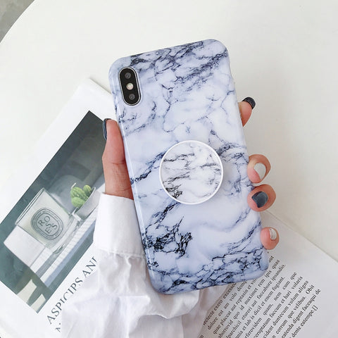 Glossy Marble Folding Bracket Anti-drop TPU Case for iPhone XR, Z30, Z6, Z7, Z23, Z16, Z4, Z31, Z29, Z1, Z26, Z9, Z3, Z2, Z27, Z32, Z11, Z12, Z10, Z28, Z20, Z25, Z15, Z22, Z14, Z8, Z19, Z17, Z18, Z5, Z24, Z21, Z13