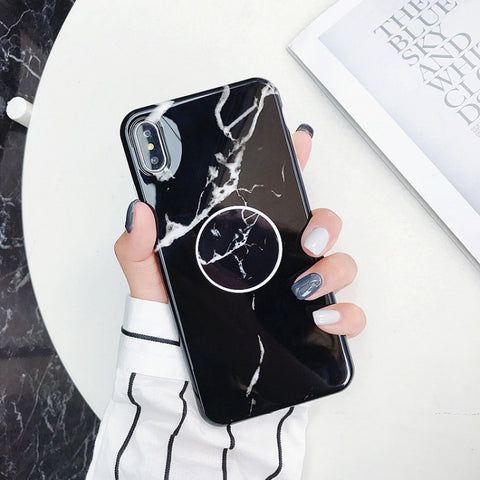 Glossy Marble Folding Bracket Anti-drop TPU Case for iPhone XR, Z30, Z6, Z7, Z23, Z16, Z4, Z31, Z29, Z1, Z26, Z9, Z3, Z2, Z27, Z32, Z11, Z12, Z10, Z28, Z20, Z25, Z15, Z22, Z14, Z8, Z19, Z17, Z18, Z5, Z24, Z21, Z13