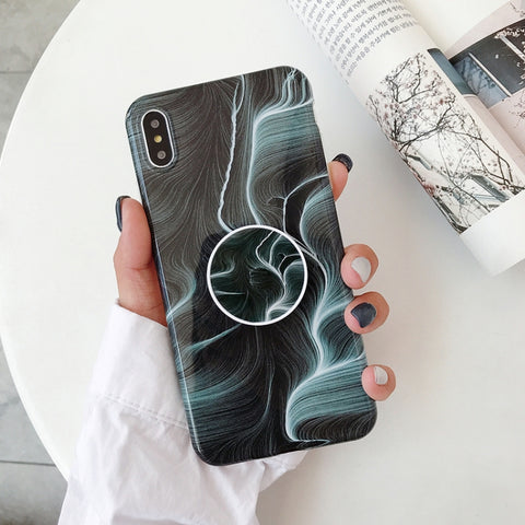 Glossy Marble Folding Bracket Anti-drop TPU Case for iPhone XR, Z30, Z6, Z7, Z23, Z16, Z4, Z31, Z29, Z1, Z26, Z9, Z3, Z2, Z27, Z32, Z11, Z12, Z10, Z28, Z20, Z25, Z15, Z22, Z14, Z8, Z19, Z17, Z18, Z5, Z24, Z21, Z13