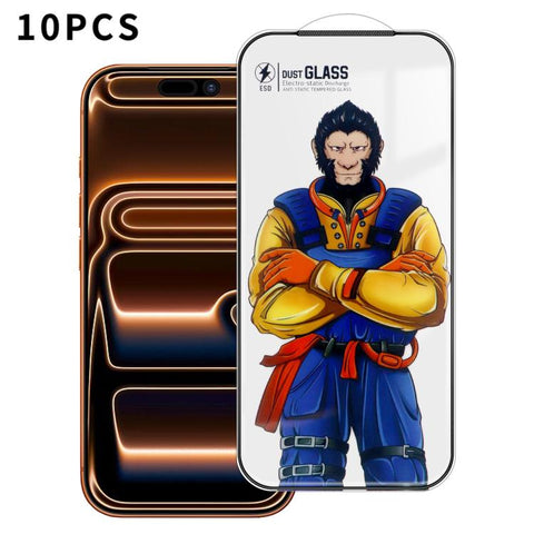 10pcs Armor Super-Strong 3D Curved 120C Anti-Static High-Aluminum Screen-Printed HD Tempered Glass Film, For iPhone Duo Outer Screen, For iPhone 18, For iPhone 18 Pro, For iPhone 18 Pro Max, For iPhone 17 Pro Max, For iPhone 17 Pro, For iPhone 17      ...