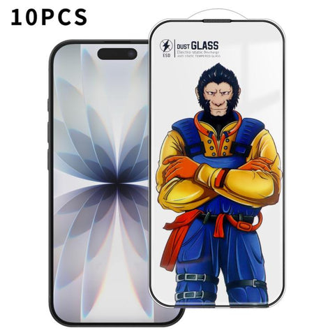 10pcs Armor Super-Strong 3D Curved 120C Anti-Static High-Aluminum Screen-Printed HD Tempered Glass Film, For iPhone Duo Outer Screen, For iPhone 18, For iPhone 18 Pro, For iPhone 18 Pro Max, For iPhone 17 Pro Max, For iPhone 17 Pro, For iPhone 17      ...