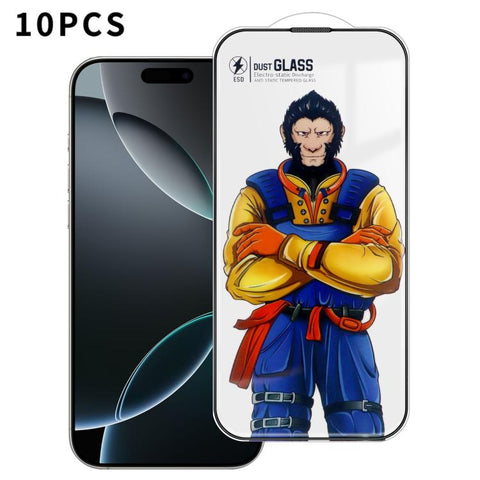 10pcs Armor Super-Strong 3D Curved 120C Anti-Static High-Aluminum Screen-Printed HD Tempered Glass Film, For iPhone Duo Outer Screen, For iPhone 18, For iPhone 18 Pro, For iPhone 18 Pro Max, For iPhone 17 Pro Max, For iPhone 17 Pro, For iPhone 17      ...
