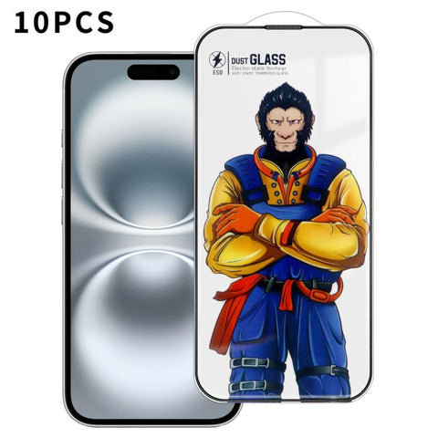 10pcs Armor Super-Strong 3D Curved 120C Anti-Static High-Aluminum Screen-Printed HD Tempered Glass Film, For iPhone Duo Outer Screen, For iPhone 18, For iPhone 18 Pro, For iPhone 18 Pro Max, For iPhone 17 Pro Max, For iPhone 17 Pro, For iPhone 17      ...