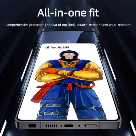 10pcs Armor Super-Strong 3D Curved 120C Anti-Static High-Aluminum Screen-Printed HD Tempered Glass Film, For iPhone Duo Outer Screen, For iPhone 18, For iPhone 18 Pro, For iPhone 18 Pro Max, For iPhone 17 Pro Max, For iPhone 17 Pro, For iPhone 17      ...