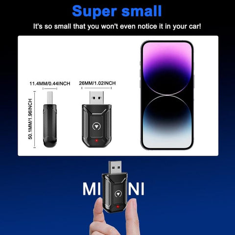 M30 For CarPlay / Android Auto Upgrade Compatible 2 in 1 AI Box Wireless Car Adapter, M30