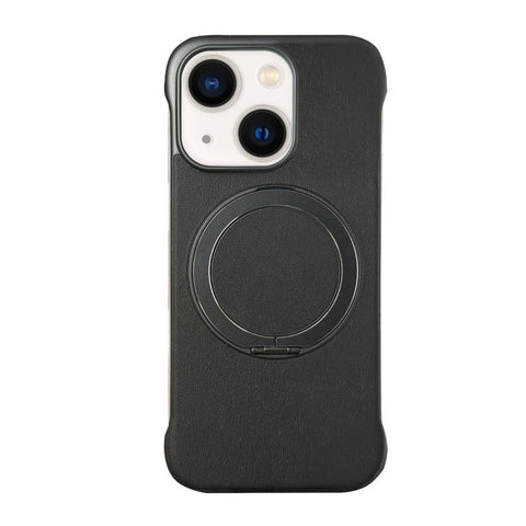 Frameless Leather-Skin PC MagSafe Holder Phone Case, For iPhone 13, For iPhone 12, For iPhone 12 Pro Max, For iPhone 12 Pro, For iPhone 11 Pro Max, For iPhone 11