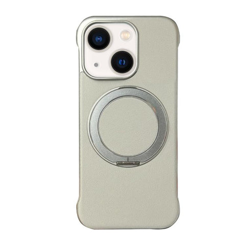 Frameless Leather-Skin PC MagSafe Holder Phone Case, For iPhone 13, For iPhone 12, For iPhone 12 Pro Max, For iPhone 12 Pro, For iPhone 11 Pro Max, For iPhone 11