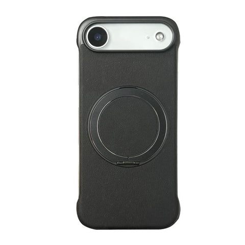Frameless Leather-Skin PC MagSafe Holder Phone Case, For iPhone 18 Pro / 17 Pro, For iPhone 18 Pro Max / 17 Pro Max, For iPhone 17, For iPhone Air, For iPhone 16 Pro Max, For iPhone 16 Pro
