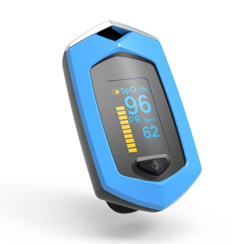 Portable Pulsioximetro Finger spo2 Pulse oxymeter blood oxygen monitor saturatiemeter (Orange)