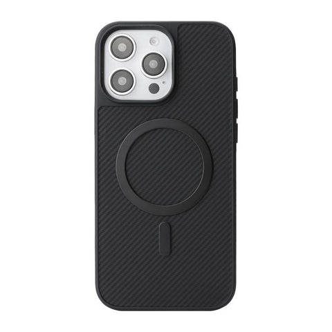 Carbon Fiber MagSafe Faux Leather Phone Case, For iPhone 14 Pro Max, For iPhone 13 Pro Max, For iPhone 13 Pro, For iPhone 13
