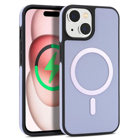 Carbon Fiber MagSafe Faux Leather Phone Case, For iPhone 14 Pro Max, For iPhone 13 Pro Max, For iPhone 13 Pro, For iPhone 13