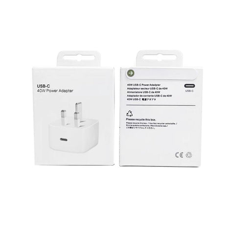 A3365 PD40W USB-C / Type-C Interface Charger, UK Plug, UK Plug