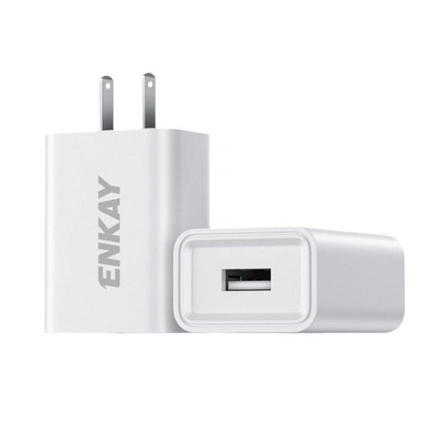ENKAY 10W USB Wall Charger 5V 2A Power Adapter, EU Plug, US Plug
