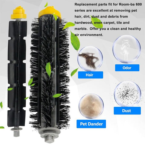 JUNSUNMAY Sweeper Main Clean Brush for iRobot Roomba 700 Series, 1pcs Main Clean Brush, 2pcs Main Clean Brush