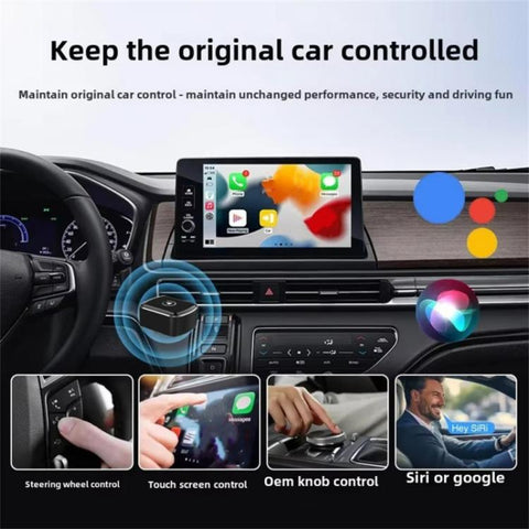 M26 5.8G / 2.4G Dual Band WiFi Bluetooth USB Dongle 2 in 1 For CarPlay / Android Auto Car Adapter, M26