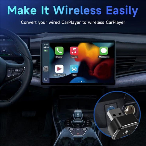 M26 5.8G / 2.4G Dual Band WiFi Bluetooth USB Dongle 2 in 1 For CarPlay / Android Auto Car Adapter, M26