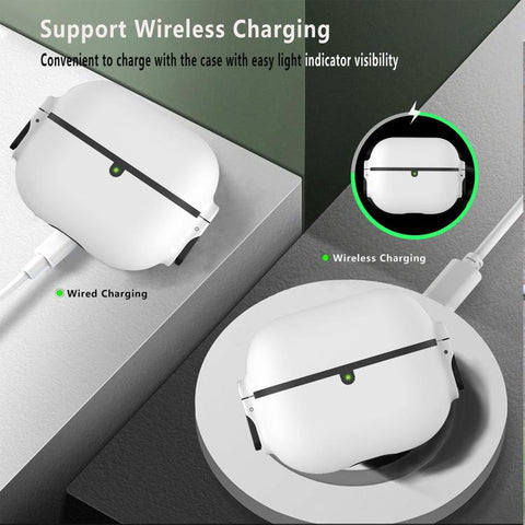 Bilateral Spring Action Switch PC Earphone Protective Cover with Carabiner, For AirPods Pro 3, For AirPods Pro 2