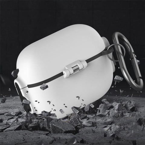 Bilateral Spring Action Switch PC Earphone Protective Cover with Carabiner, For AirPods Pro 3, For AirPods Pro 2