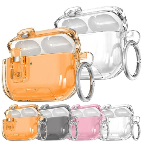 Starry Magnetic Buckle Stand TPU Earphone Protective Cover with Finger Ring, For AirPods Pro 3