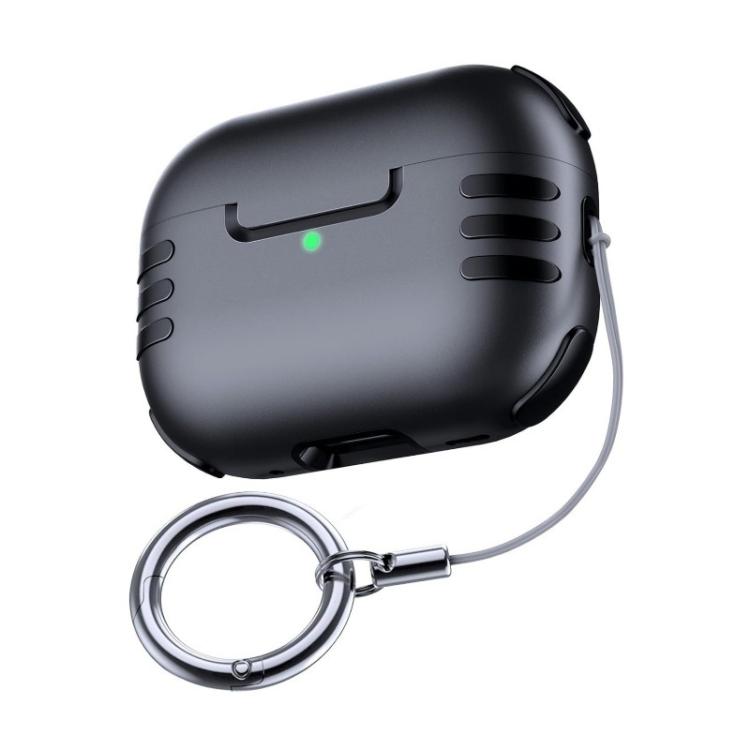 Full Coverage Airbag Shockproof Protective Cover with Lanyard Ring, For AirPods Pro 2
