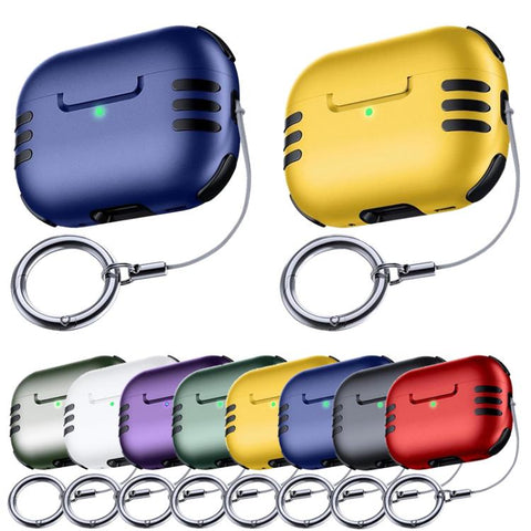 Full Coverage Airbag Shockproof Protective Cover with Lanyard Ring, For AirPods Pro 2