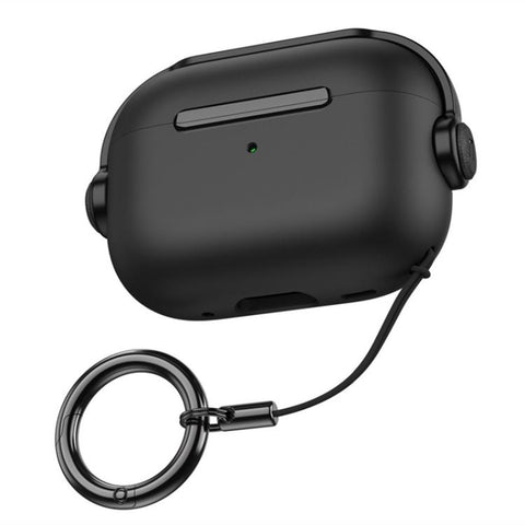 Music Boy TPU Earphone Protective Cover with Lanyard Clip, For AirPods Pro 3