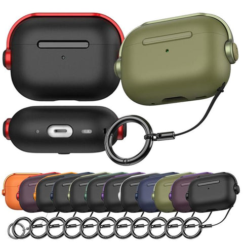 Music Boy TPU Earphone Protective Cover with Lanyard Clip, For AirPods Pro 3