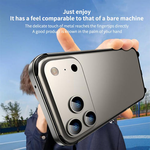 Metal Hybrid Silicone Four-Corner Shockproof Cooling Phone Frame Case, For iPhone 18 Pro / 17 Pro, For iPhone 18 Pro Max / 17 Pro Max, For iPhone 17, For iPhone Air