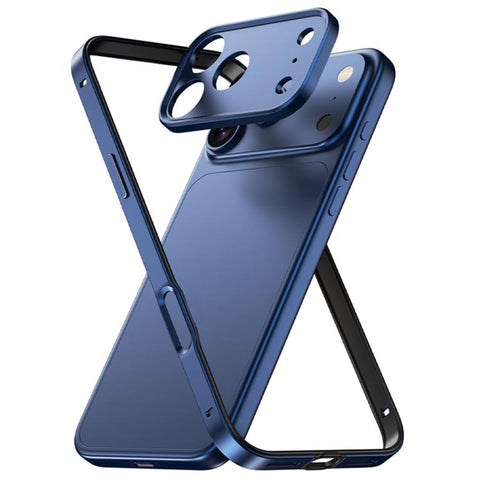 Aluminum Alloy Hybrid Silicone Edge Thin Cooling Phone Frame Case with Metal Lens Frame, For iPhone 18 Pro, For iPhone 18 Pro Max, For iPhone 17 Pro Max, For iPhone 17 Pro