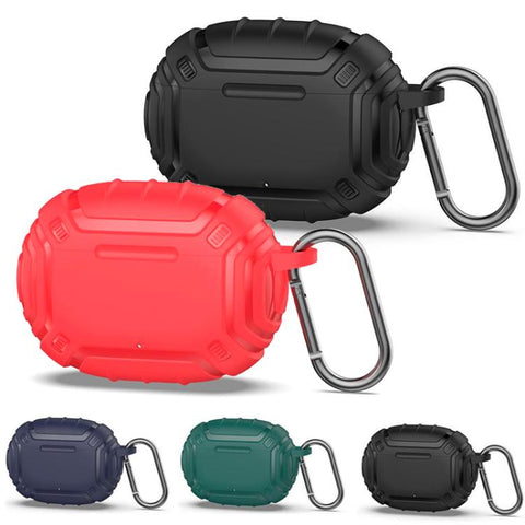 Frosted Anti Drop Shell TPU Earphone Cover with Metal Clip, For Beats Studio Buds / Buds+
